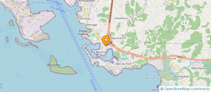 localisation de l'entreprise MADAME MARIE DUMOULIN à LE GOSIER