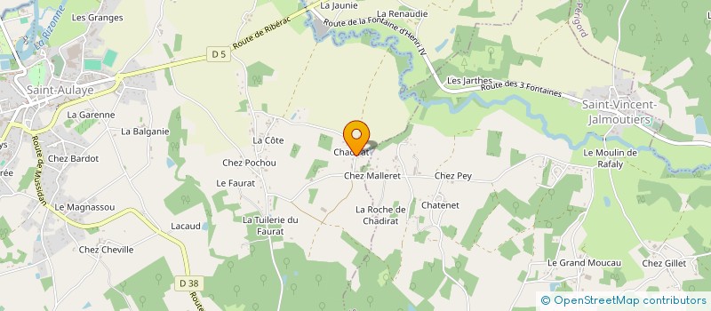 localisation de l'entreprise MADAME MARIE DUMOULIN à PARCOUL-CHENAUD