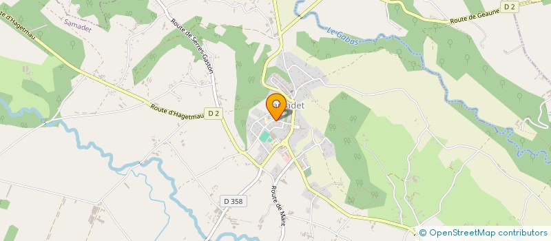 localisation de l'entreprise MADAME MARIE DUPLANTIER  SAMADET