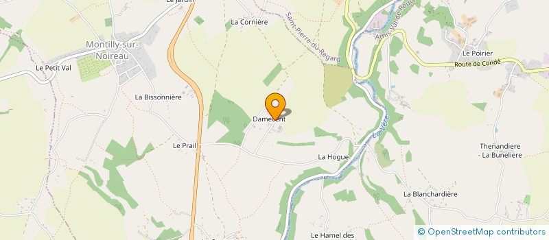 localisation de l'entreprise MADAME MARIE DUPONT à MONTILLY SUR NOIREAU