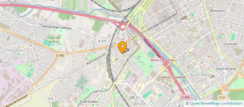 localisation de l'entreprise MADAME MARIE DUPONT  REIMS