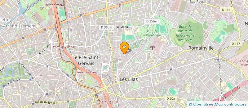 localisation de l'entreprise MADAME MARIE DUPREZ  PANTIN