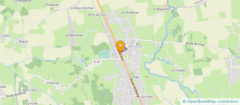 localisation de l'entreprise MADAME MARIE DUPUIS  ATTIGNAT