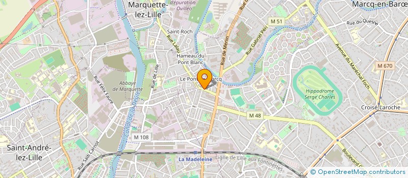 localisation de l'entreprise MADAME MARIE DUPUIS à MARCQ-EN-BARŒUL