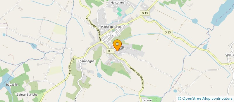 localisation de l'entreprise MADAME MARIE DUPUY  LAVIT