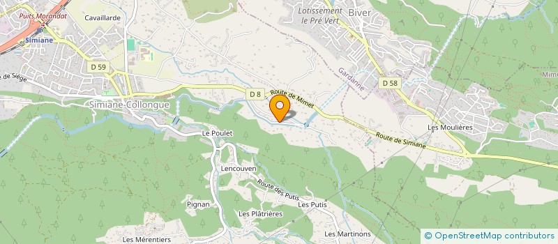 localisation de l'entreprise MADAME MARIE DUR  SIMIANE-COLLONGUE