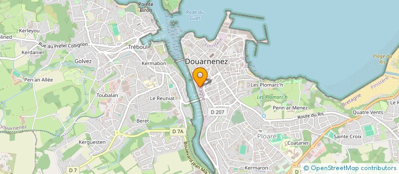 localisation de l'entreprise MADAME MARIE DURAND à DOUARNENEZ
