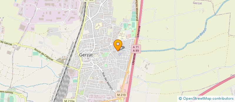 localisation de l'entreprise MADAME MARIE DURAND  GERZAT