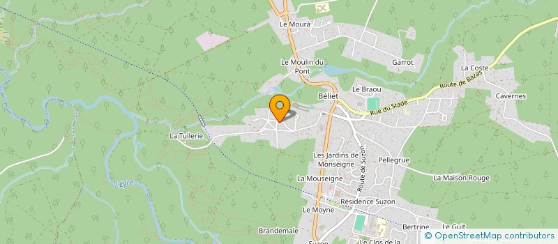 localisation de l'entreprise MADAME MARIE DUROU  BELIN-BELIET