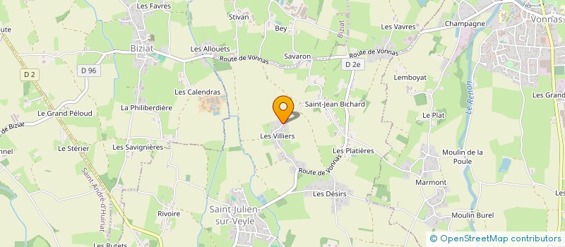 localisation de l'entreprise MADAME MARIE DUSSUD  SAINT-JULIEN-SUR-VEYLE