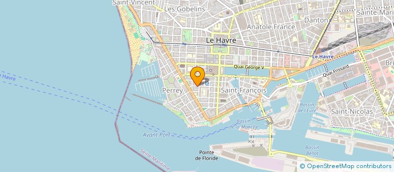 localisation de l'entreprise MADAME MARIE DUVAL à LE HAVRE