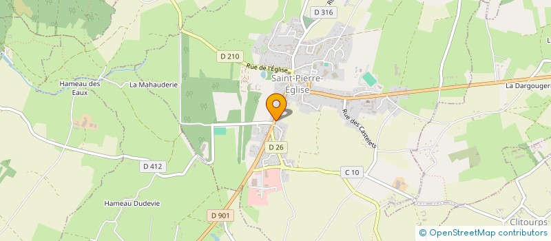 localisation de l'entreprise MADAME MARIE DUVAL  SAINT-PIERRE-EGLISE