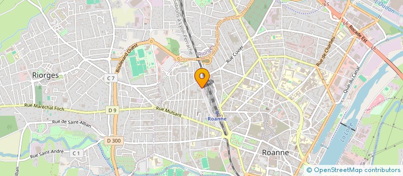 localisation de l'entreprise MADAME MARIE DUVERGER  ROANNE