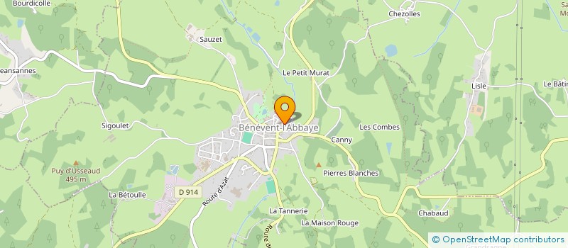 localisation de l'entreprise MADAME MARIE DUVILLET à BENEVENT-L'ABBAYE