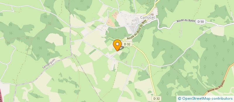 localisation de l'entreprise MADAME MARIE-EDITH BOUYSSOU  CARLUCET