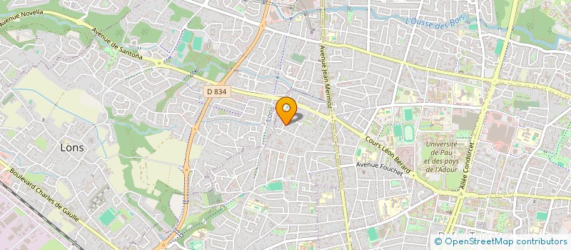 localisation de l'entreprise MADAME MARIE-EDITH CAYROLLE  BILLERE