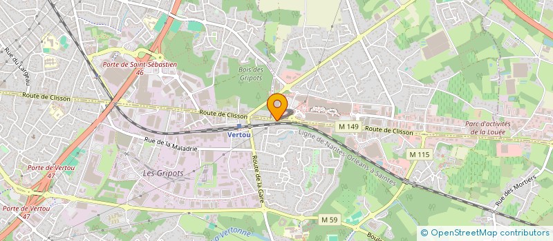 localisation de l'entreprise MADAME MARIE-EDITH GABORY  VERTOU