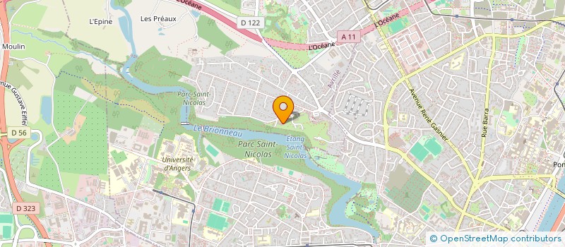 localisation de l'entreprise MADAME MARIE-EDITH GOMMEZ  AVRILLE