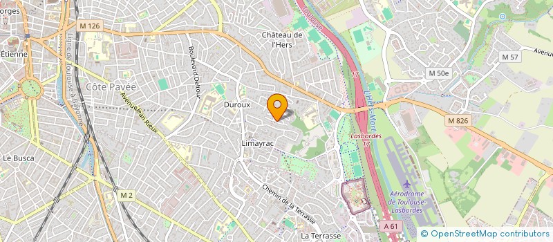 localisation de l'entreprise MADAME MARIE-EDITH GUILLET DE LA BROSSE  TOULOUSE