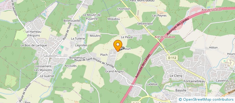 localisation de l'entreprise MADAME MARIE EDITH VICENTE  SAUBION