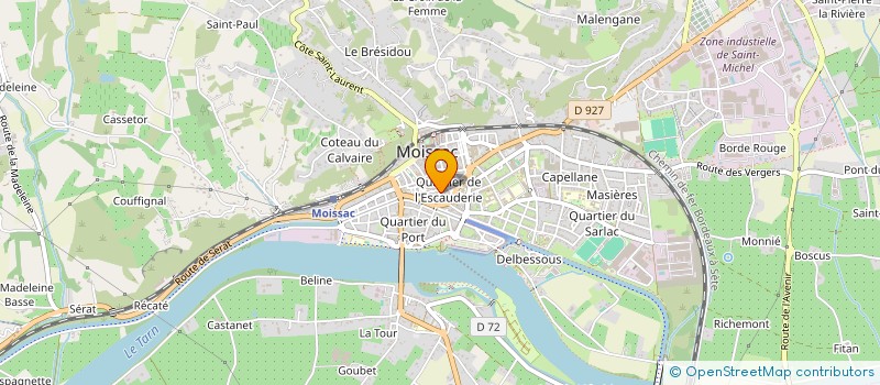 localisation de l'entreprise MADAME MARIE-EDMEE SEGUIN à MOISSAC
