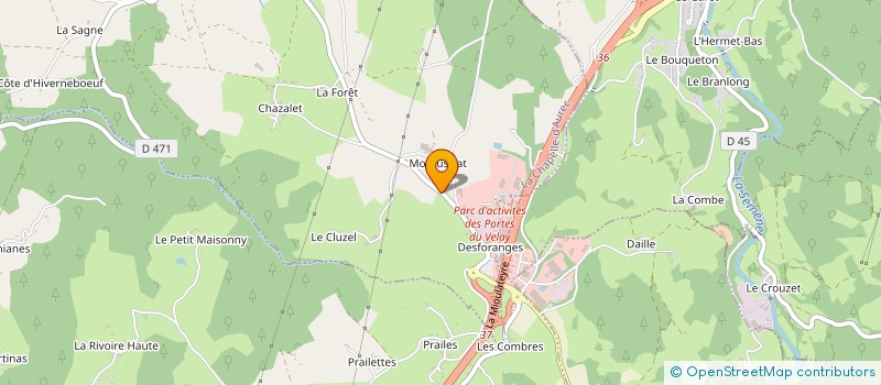 localisation de l'entreprise MADAME MARIE EGEA à LA CHAPELLE-D'AUREC