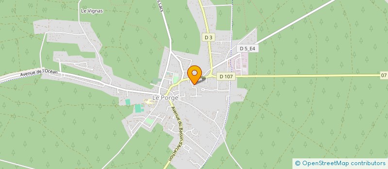 localisation de l'entreprise MADAME MARIE EGGER  LE PORGE