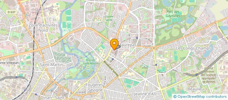 localisation de l'entreprise MADAME MARIE EKOTO  RENNES