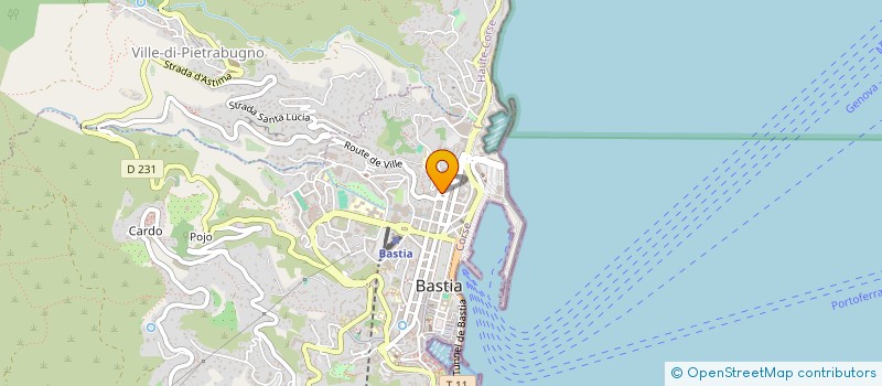 localisation de l'entreprise MADAME MARIE ELISA DE MORO GIAFFERI à BASTIA