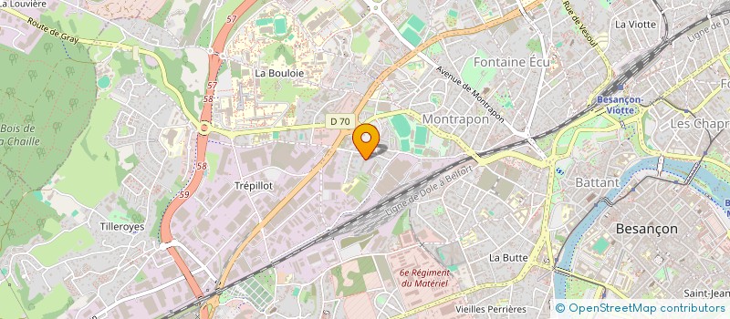 localisation de l'entreprise MADAME MARIE-ELISABETH BENOIT  BESANCON