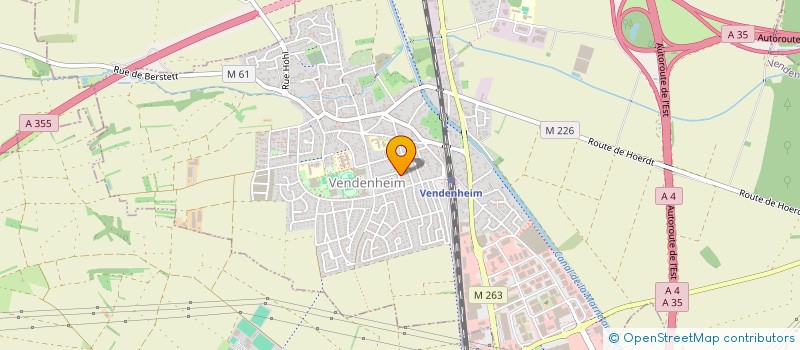 localisation de l'entreprise MADAME MARIE ELISABETH CLAUSS à VENDENHEIM