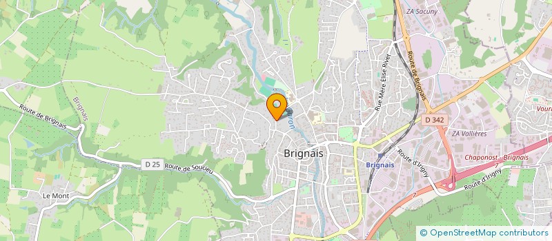 localisation de l'entreprise MADAME MARIE-ELISABETH GENGLER  BRIGNAIS