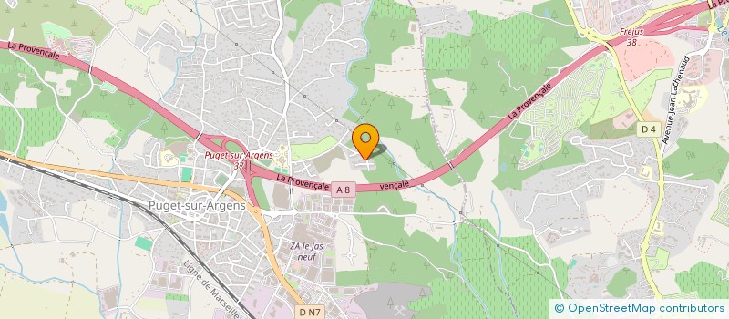 localisation de l'entreprise MADAME MARIE ELISABETH PAIXAO  PUGET-SUR-ARGENS