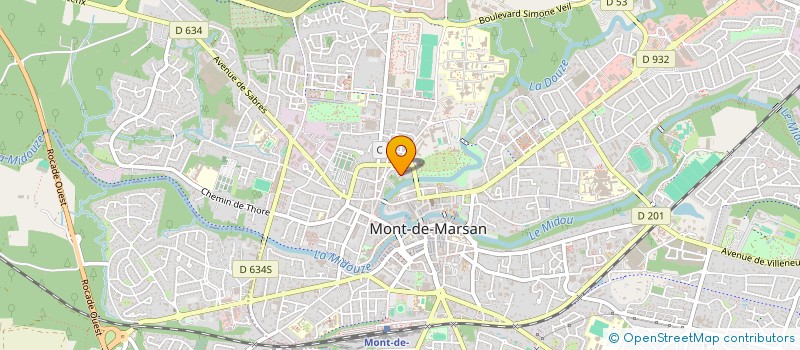 localisation de l'entreprise MADAME MARIE-ELISABETH PAPIN  MONT-DE-MARSAN