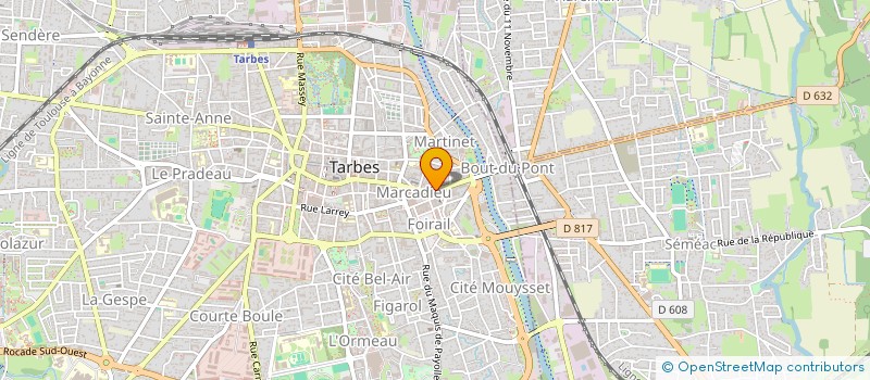 localisation de l'entreprise MADAME MARIE-ELISE HANNE  TARBES