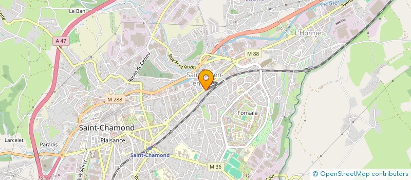 localisation de l'entreprise MADAME MARIE ELLEBOODE  SAINT-CHAMOND