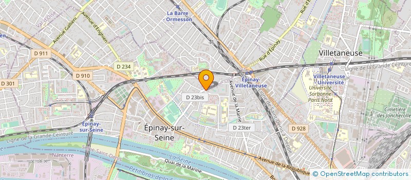 localisation de l'entreprise MADAME MARIE-ELODIE BAKIR  EPINAY-SUR-SEINE