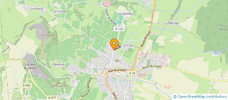 localisation de l'entreprise MADAME MARIE-ELODIE PERRET  BUXY