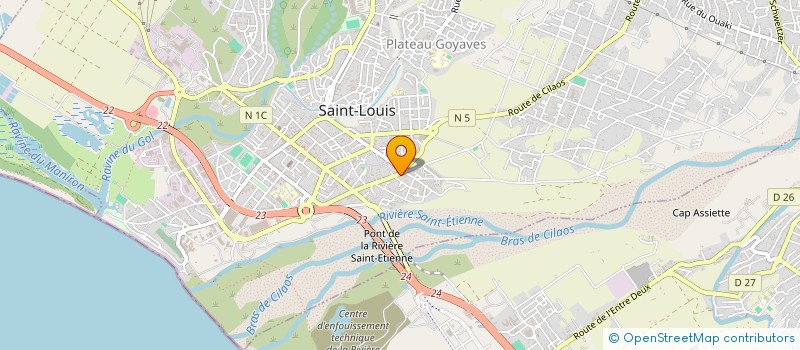 localisation de l'entreprise MADAME MARIE ELY  SAINT-LOUIS