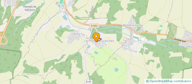 localisation de l'entreprise MADAME MARIE-EMILIE BRETENOUX  LE PLESSIS-LUZARCHES