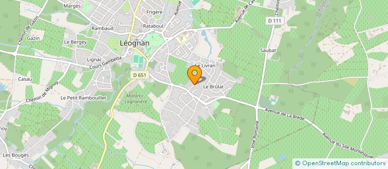 localisation de l'entreprise MADAME MARIE EMILIE LABALETTE  LEOGNAN