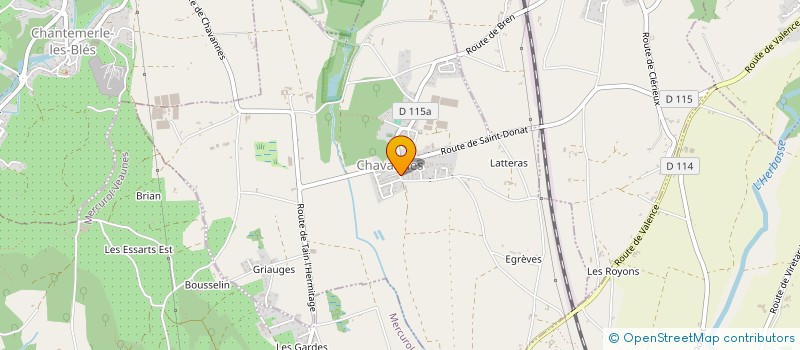 localisation de l'entreprise MADAME MARIE-EMILIE LAUGIER  CHAVANNES