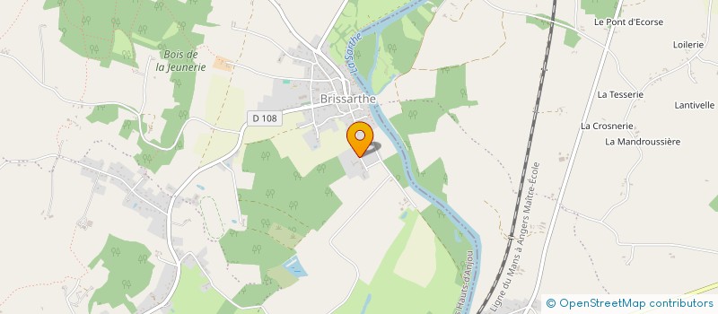 localisation de l'entreprise MADAME MARIE EMMANUELLE BUREAU  LES HAUTS-D'ANJOU