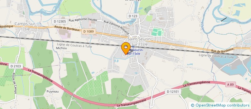 localisation de l'entreprise MADAME MARIE-EMMANUELLE CLIVOT  SAINT-SEURIN-SUR-L'ISLE