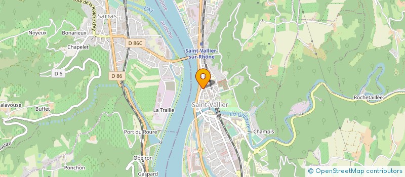 localisation de l'entreprise MADAME MARIE-EMMANUELLE FAVIER  SAINT-VALLIER