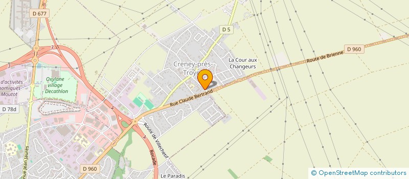 localisation de l'entreprise MADAME MARIE EMMANUELLE POINTEAU à CRENEY-PRES-TROYES