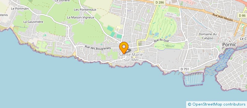 localisation de l'entreprise MADAME MARIE-EMMANUELLE VERHOEVEN  PORNIC