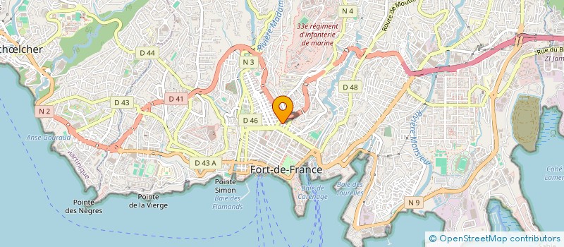 localisation de l'entreprise MADAME MARIE-ENIQUE DESTINE  FORT-DE-FRANCE