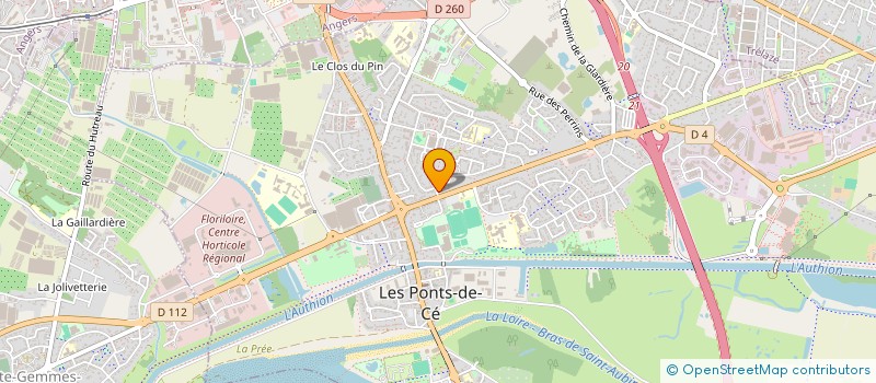 localisation de l'entreprise MADAME MARIE ERNOULT  LES PONTS-DE-CE