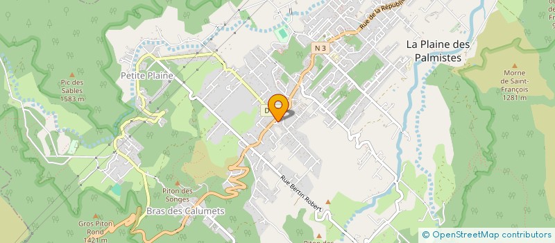 localisation de l'entreprise MADAME MARIE ESPARON  LA PLAINE-DES-PALMISTES